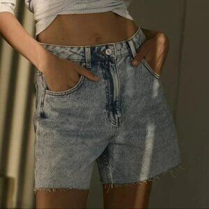 NWT Zara | High-Rise Dad Jean Shorts